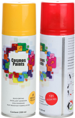Cosmos Paints Red Spray Paint 200 ml(Pack of 2)