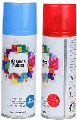 Cosmos Paints Red Spray Paint 200 ml(Pack of 2)