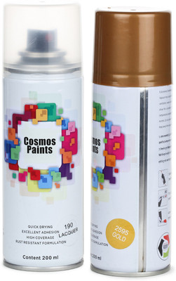 Cosmos Paints Gold Spray Paint 200 ml(Pack of 2)