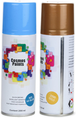 Cosmos Paints Gold Spray Paint 200 ml(Pack of 2)