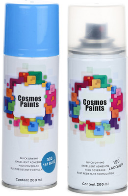 Cosmos Paints White Spray Paint 200 ml(Pack of 2)