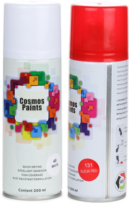Cosmos Paints Red Spray Paint 200 ml(Pack of 2)