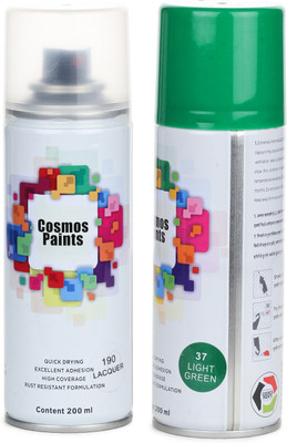 Cosmos Paints Green Spray Paint 200 ml(Pack of 2)