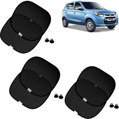 aksmit Side Window Sun Shade For Maruti Suzuki Alto 800(Black)