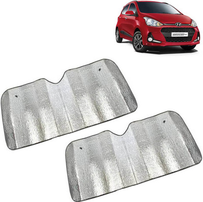 aksmit Dashboard, Rear Window Sun Shade For Hyundai Grand i10(Silver)