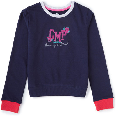 Cub McPaws Full Sleeve Printed Girls Sweatshirt