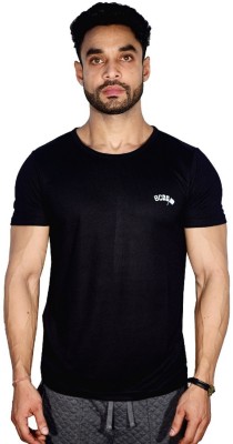 Outfit & Trend Solid Men Round Neck Black T-Shirt
