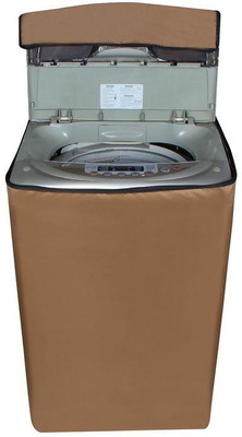 JM Homefurnishings Top Loading Washing Machine  Cover(Width: 53 cm, Beige, Plain)