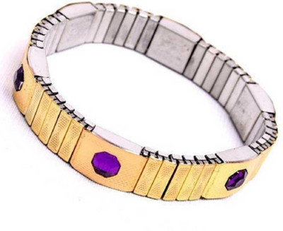 shahinpearlmart Metal, Crystal Gold-plated Bracelet