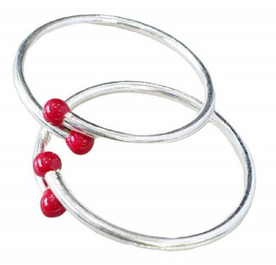 Miya's Emporium Metal Silver Kada(Pack of 2)