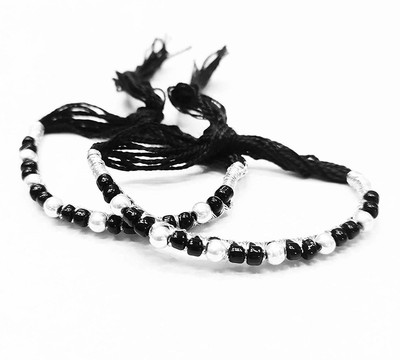 Miya's Emporium Silver Silver Bracelet(Pack of 2)