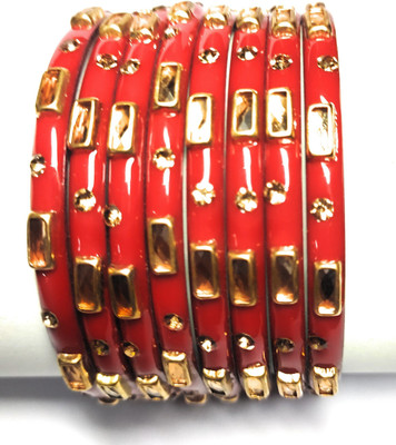 Aastha Metal Bracelet Set(Pack of 8)