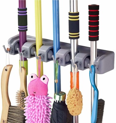 Muktbhav Grey Plastic Broom Holder(5 Holders)