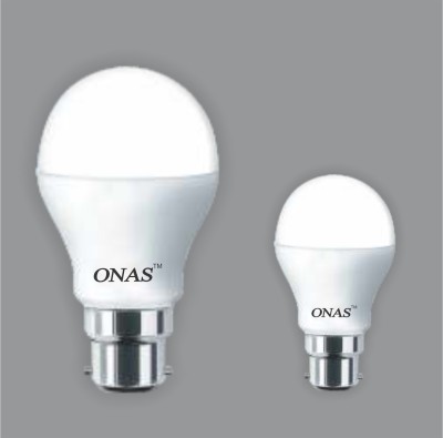 Onas 5 W, 15 W Standard B22 LED Bulb(White, Pack of 2)