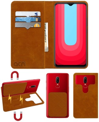 ACM Flip Cover for Vivo U20(Gold, Cases with Holder, Pack of: 1)