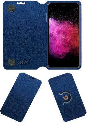 ACM Flip Cover for Panasonic Eluga I6(Blue, Cases with Holder)