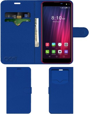 ACM Flip Cover for I Kall K8 Plus(Blue, Cases with Holder, Pack of: 1)