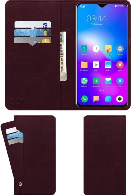 ACM Wallet Case Cover for Leoie 6.3-Inch P30 Pro(Maroon, Cases with Holder, Pack of: 1)