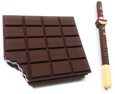 Trusmile Chocolate Diary A4 Gift Set Ruled 60 Pages(Brown)