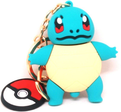 Trunkin TRN3395 Cute Classy Pokemon Squirtle Silicone Heavy Keyring Key Chain