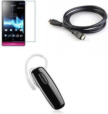 MudShi Screen Protector Accessory Combo for Sony Xperia miro(Multicolor)