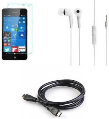 Phonicz Retails Screen Protector Accessory Combo for NOKIA LUMIA 650(Multicolor)