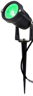 D'Mak gl 3watt blue colour pack-of-2 Post Light Outdoor Lamp(Green)