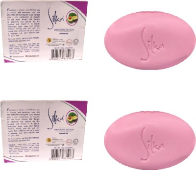 SILKA Moisturizing Milk Soap For Skin Whitening And Brightening(pack OF 2)(2 x 135 g)