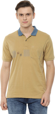 allen-solly-printed-men-polo-neck-beige-t-shirt