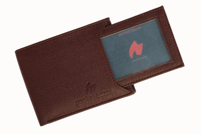pocket bazar Men Casual Brown Artificial Leather Wallet(6 Card Slots)