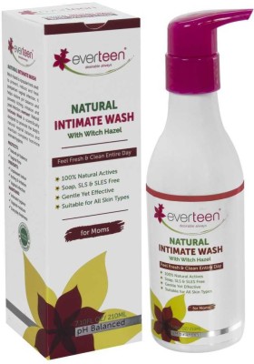 everteen Witch Hazel Natural Intimate Wash for Feminine Hygiene in Moms – 1 Pack (210 ml) Intimate Wash(210 ml, Pack of 1)