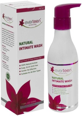 everteen Natural Intimate Wash for Feminine Hygiene in Women – 1 Pack (210 ml) Intimate Wash(210 ml, Pack of 1)