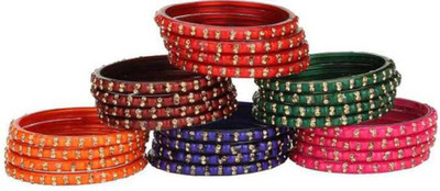 keshavmadhav Glass Bangle Set(Pack of 24)