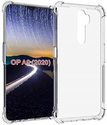 Hyper Back Cover for OPPO A5 2020(Transparent, Shock Proof, Silicon, Pack of: 1)