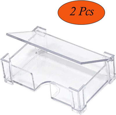 PANKU 1 Compartments Cast Acrylic Visiting/Business Desk Card Holder Display Stand(Transparent)