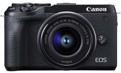 Canon M6 Mark II Mirrorless Camera with 15-45 lens(Black)