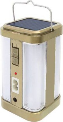 Life Friends 4 Tube 360 Degree Extra Bright with Electric & Solar Rrechargeable 8 hrs Lantern Emergency Light(GOLDEN)