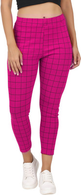Just Live Fashion Pink Jegging(Checkered)