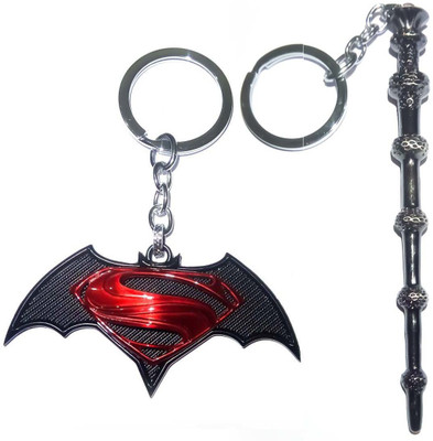 ShopTop Double Batman 5D Red Wand Key Chain