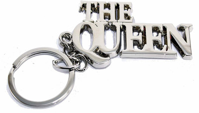 BORING The QUEEN Silver Metal Keychain Key Chain