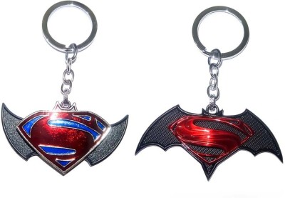 ShopTop Double Batman 3D Red Key Chain