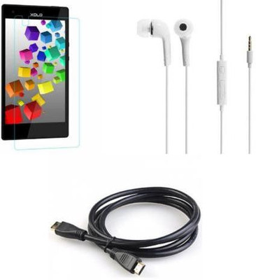 MudShi Screen Protector Accessory Combo for XOLO Cube 5(Multicolor)