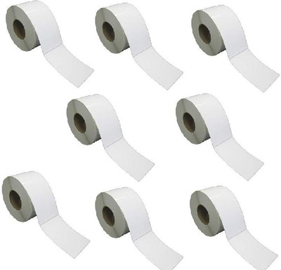 TSC 100X150 (4inchX6inch) Barcode Shipping Label Stickers 1''up Thermal Paper Label (White) 1ROLL 250 LABELS set of 8 Roll Labels In Roll, Permanent Self Adhesive Paper Label(White)