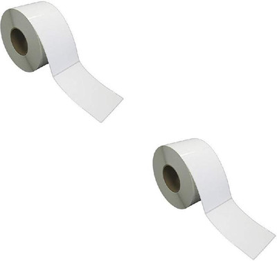 TSC 100X150 (4inchX6inch) Barcode Shipping Label Stickers 1''up Thermal Paper Label (White) 1ROLL 250 LABELS set of 2 Roll Labels In Roll, Permanent Self Adhesive Paper Label(White)