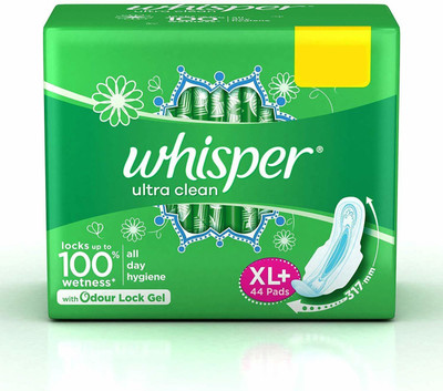 Whisper Ultra Clean Xl+44 Sanitary Pad Sanitary Pad