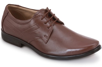 PILLAA Men Leather Oxford Shoes Oxford For Men(Brown)