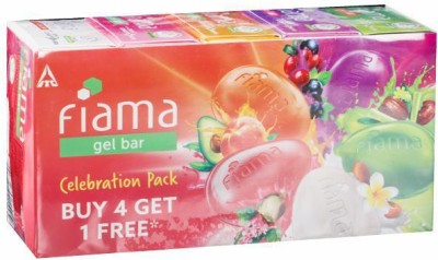 FIAMA gel bar celebration pack 125 gm (pack of 5)(5 x 125 g)