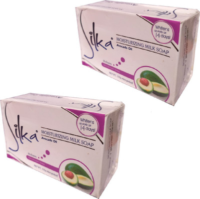 SILKA Moisturizing Soap For Anti pigmentation And Dead SKin Removal(Pack OF 2)(2 x 135 g)