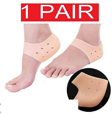 shivay Heel anti- Crack Sets Soft Heel Support (Orange ) Ankle Support (Orange) Heel Support(White)