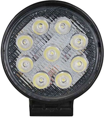 TUKAMCHA UNIVERSAL HIGH QUALITY 9 LED ROUND FOG LIGHT / FOG LAMP/ EXTRA FITTING LIGHT IN BLACK COLOR IN 1 PIECE FOR ALL MOTORECYCLE. Fog Lamp Motorbike LED (12 V, 27 W)(Universal For Bike, Pack of 1)